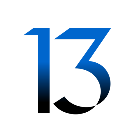 13 Blues Small Logo